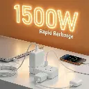 Porodo Plex 1500W Universal Adapter (White)