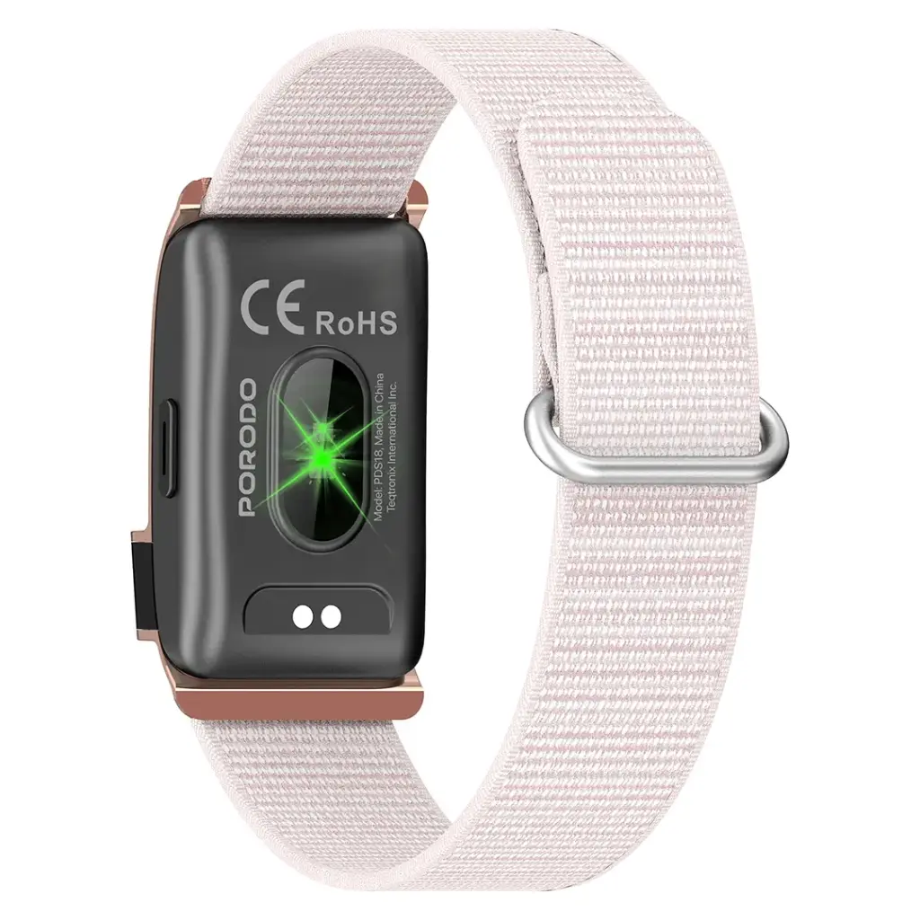 Porodo Trackfit Pro Smart Bracelet Fitness Tracker with Display APP (Pink)