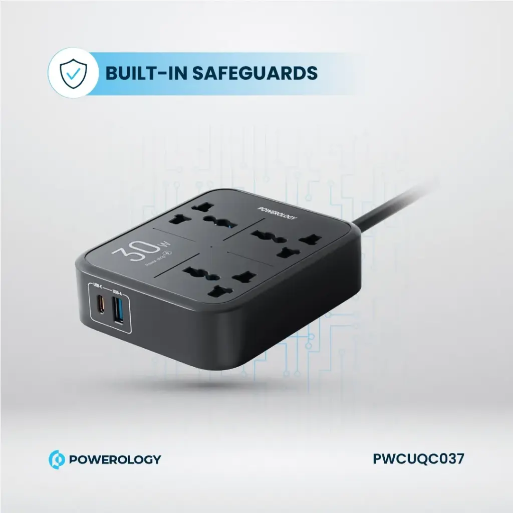 Powerology Power Strip 3250W 3AC