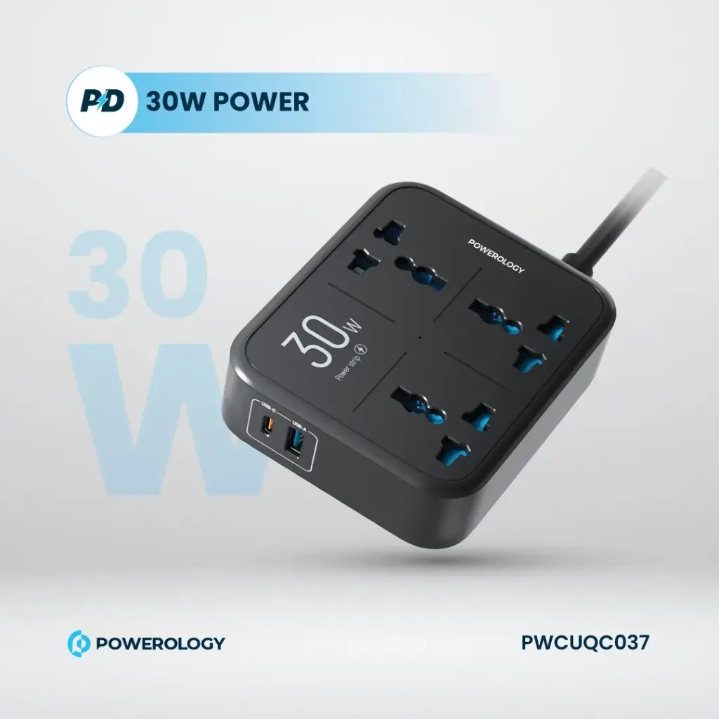 Powerology Power Strip 3250W 3AC