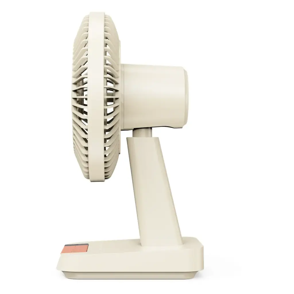 Porodo Lifestyle Chillo Portable Desk Fan with Oscillating Function & Indicator Lights (Beige)