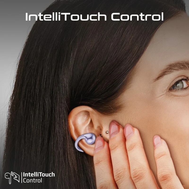 Promate AudioFit™ Wireless Ear Clip TWS Earbuds (Purple)