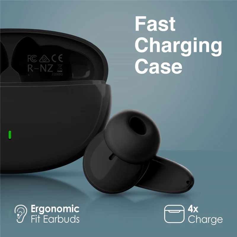 Promate Acoustic Wireless TWS Earphone (Black)