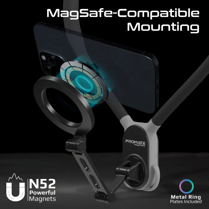 Promate MagSafe Neckband  for Phone (Black)