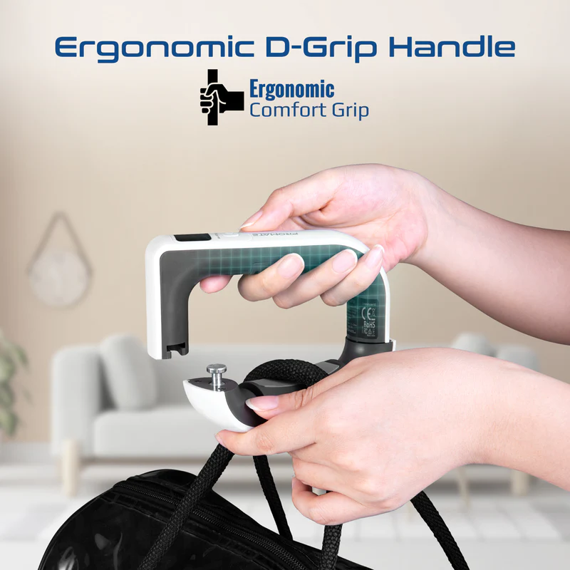 Promate Digital Handheld Luggage Scale • 50Kg Max Capacity (White)
