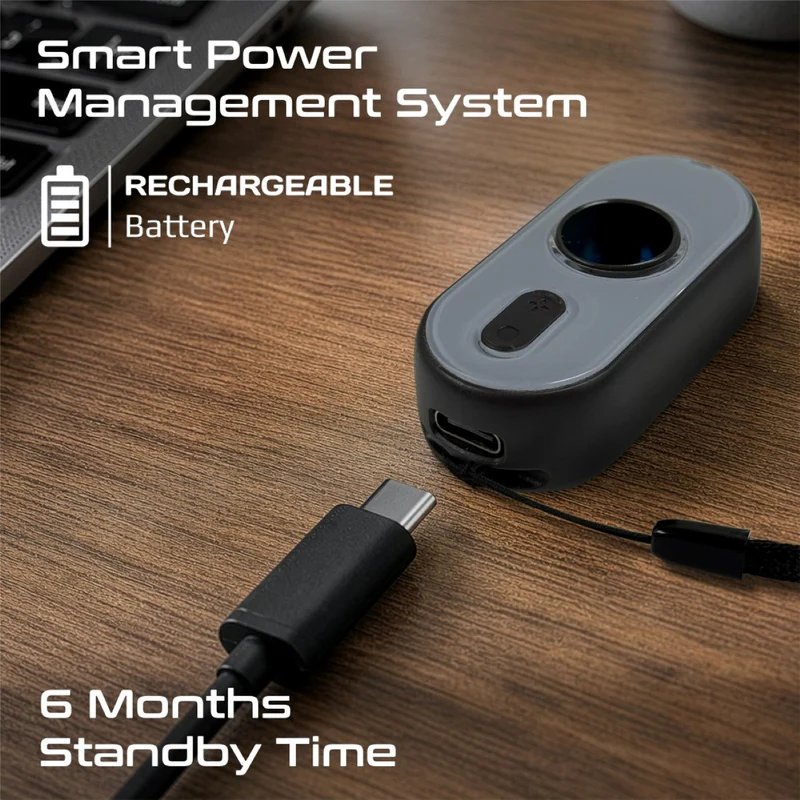 Promate Portable Anti-Peep IR Camera Detector with Trigger Alarm & Flashlight (Black)