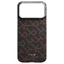 PITAKA Monogram Edge Case for iPhone 17 Pro（Leaping - Black/orange）