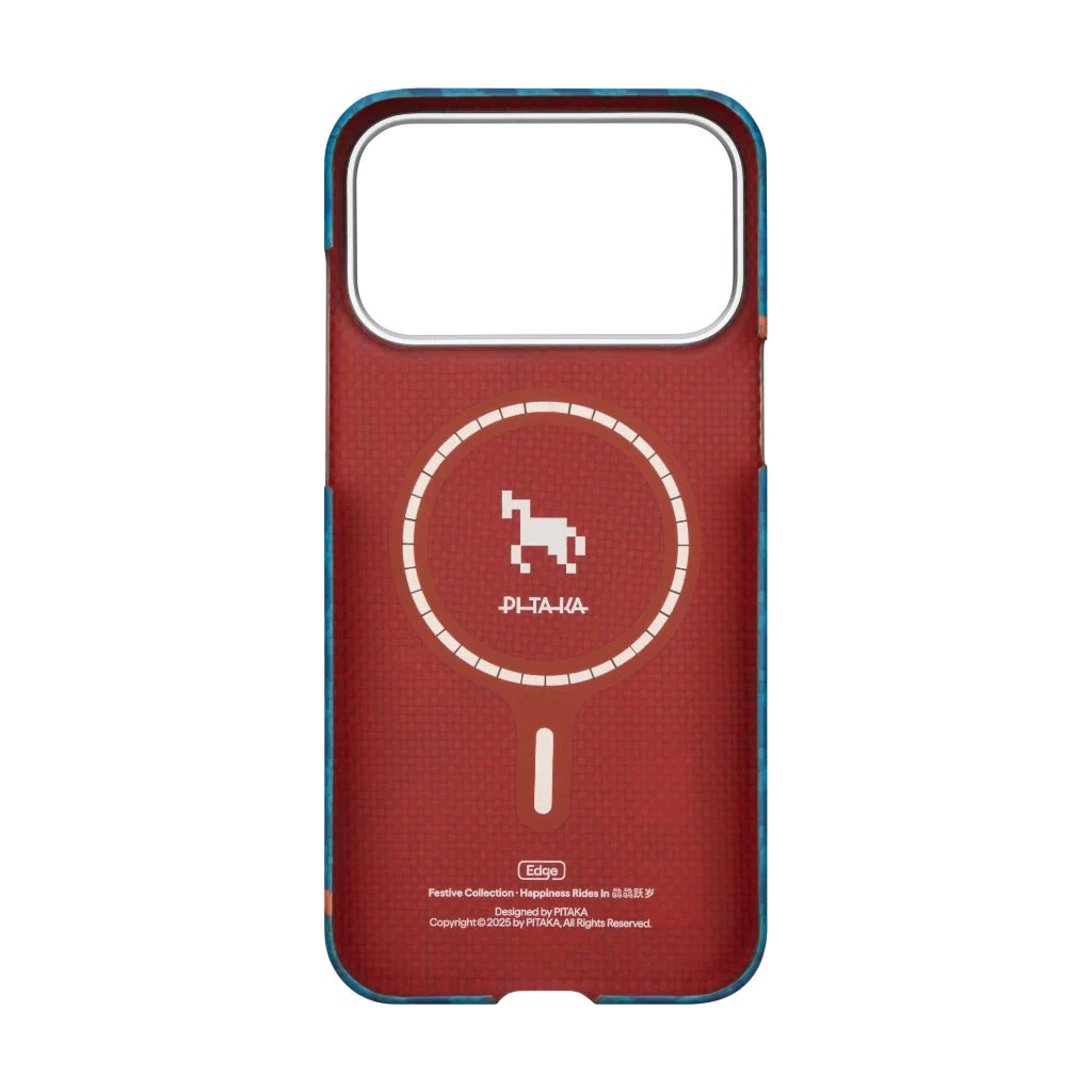 PITAKA  Happiness Rides In Edge Case for iPhone 17 Pro (Indigo）