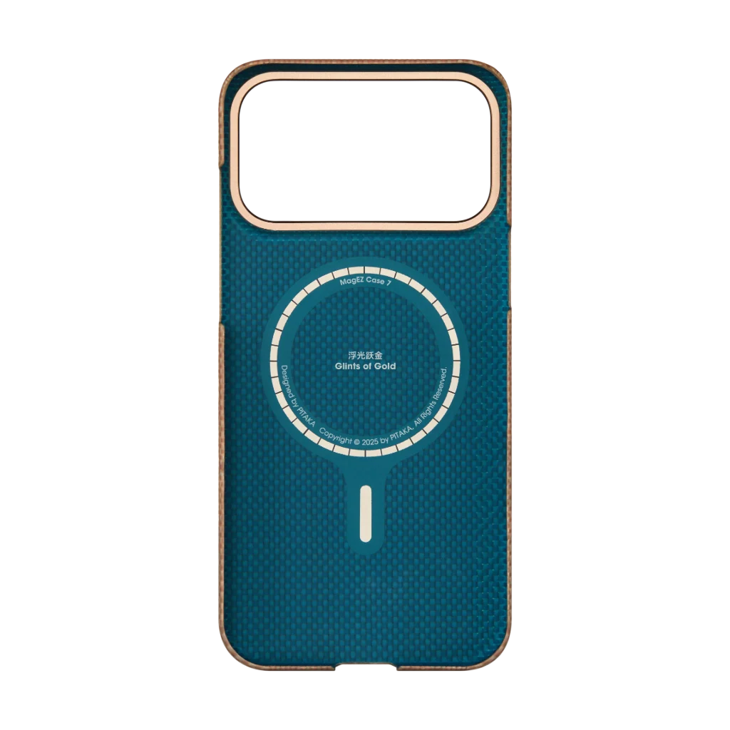 PITAKA Glints of Gold Ultra-Slim Case  for iPhone 17 Pro Max (Golden Glint)