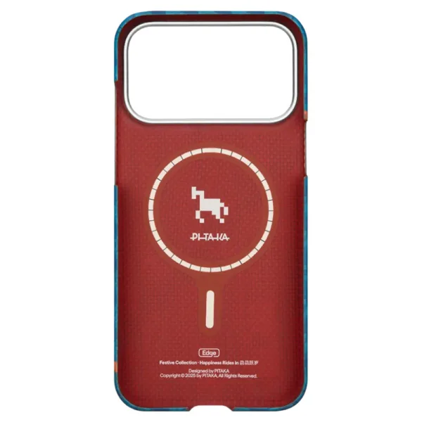 PITAKA Happiness Rides In  Edge Case for iPhone 17 Pro Max (Indigo）