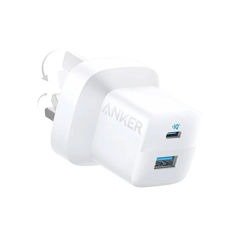 Anker 323 Charger 33W with USB C to Lightning Cable 1M (White)