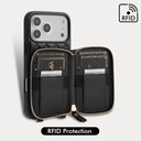 Lameeku Card Holder Case for iPhone 17 Pro (Black)