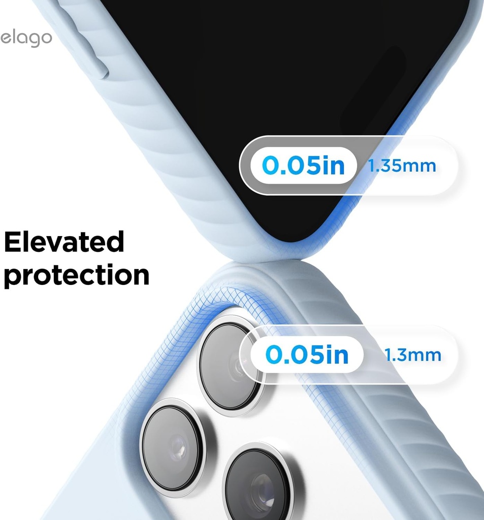 Elago Magnetic Silicone Case for iPhone 17 Pro Max/18 Pro Max (Light Blue)