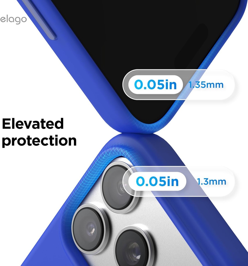 Elago Magnetic Silicone Case for iPhone 17 Pro Max/18 Pro Max (Cobalt Blue)