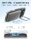 ESR Classic Hybrid Magnetic Case (Camera Control,Stash Stand) for iPhone 17 Pro/18 Pro (Clear)