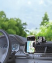 Porodo Blue Cradle Suction Car Phone Holder Multi-surface Mounting (Black)