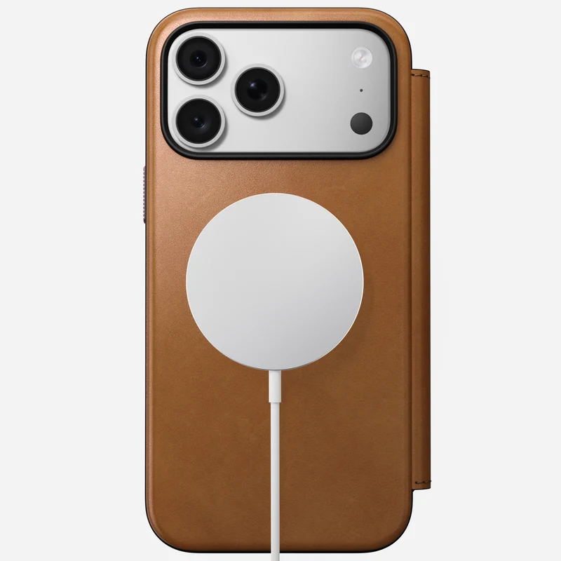 Nomad Modern Leather Case for iPhone 18 Pro (English Tan-C)