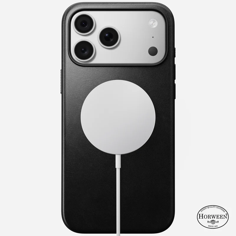 Nomad Modern Leather Case for iPhone 18 Pro (Black)