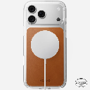 Nomad Clear Leather Case for iPhone 18 Pro Max (Saddle | Horween)