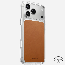 Nomad Clear Leather Case for iPhone 18 Pro Max (Saddle | Horween)