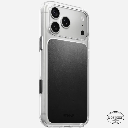 Nomad Clear Leather Case for iPhone 18 Pro (Black | Horween)