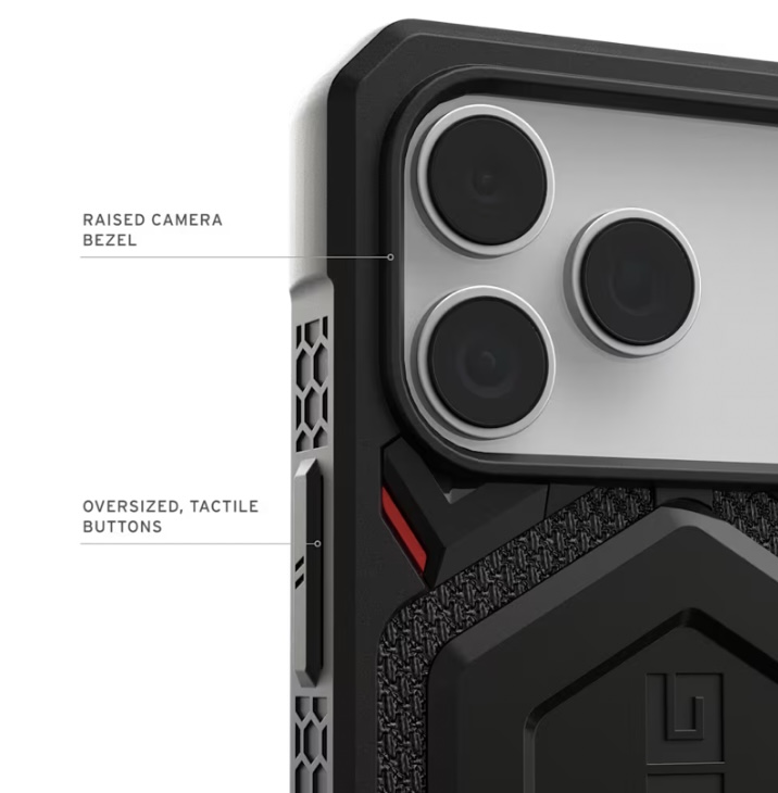 UAG Monarch Pro Kevlar Case for iPhone 17 Pro Max/18 Pro Max (Kevlar Black)