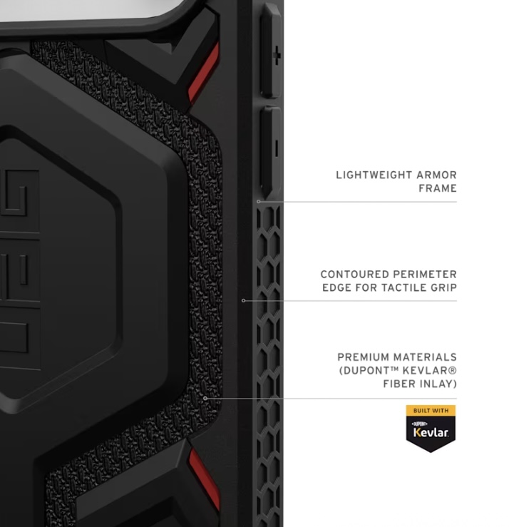 UAG Monarch Pro Kevlar Case for iPhone 17 Pro Max/18 Pro Max (Kevlar Black)