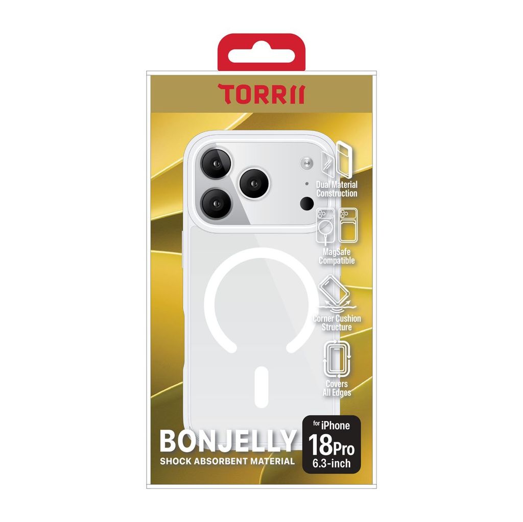 Torrii BonJelly Magsafe Cover For iPhone 18 Pro (Clear)