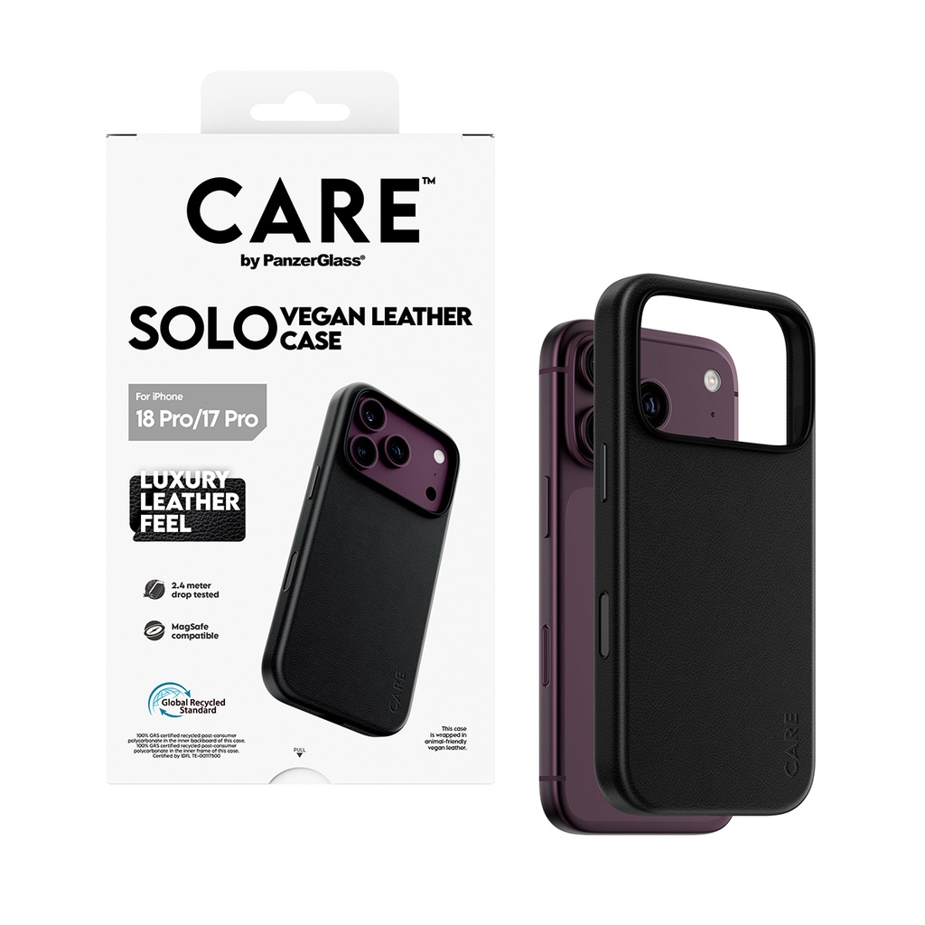 CARE by PanzerGlass® SOLO Magsafe Case for iPhone 18 Pro (Black)