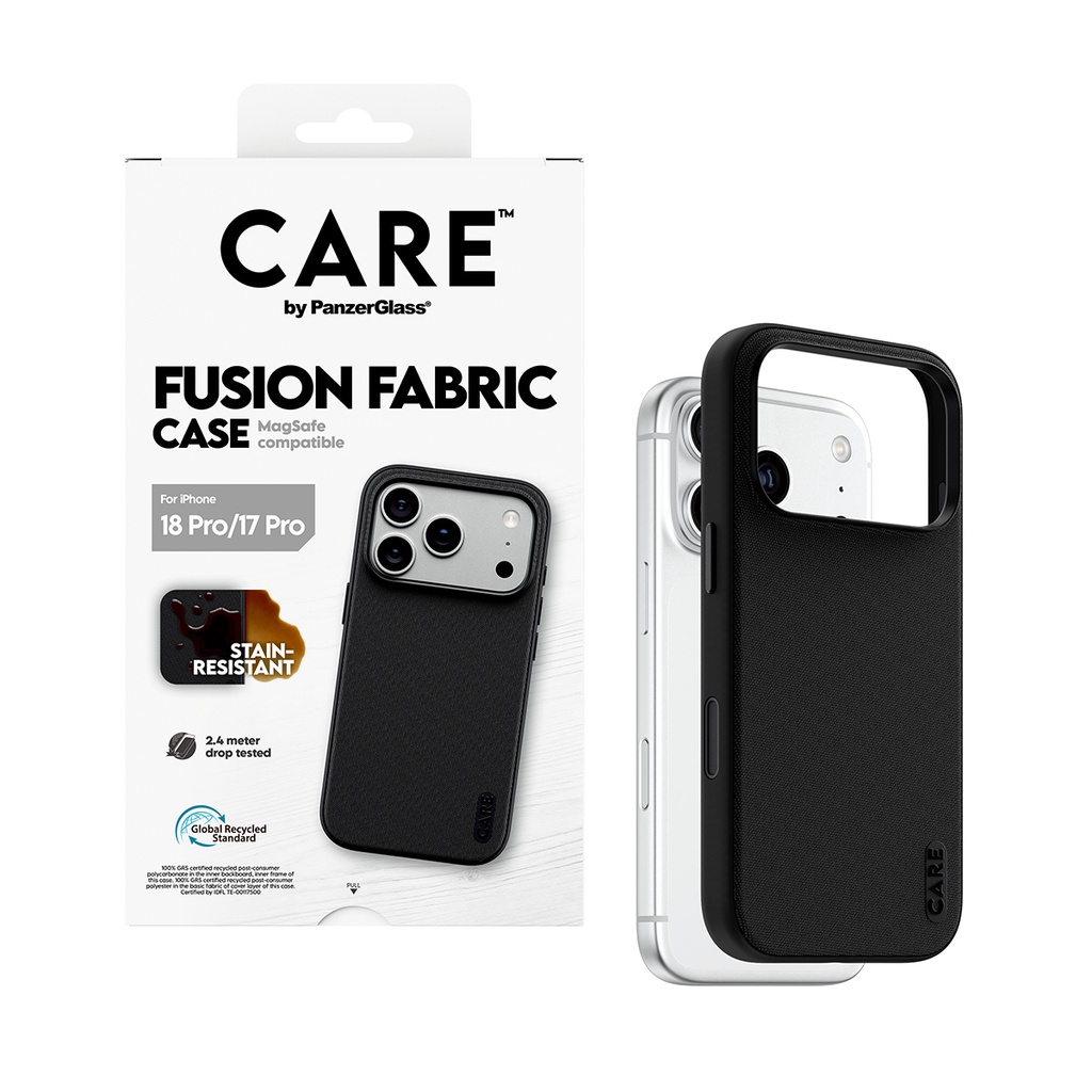CARE by PanzerGlass® Woven Magsafe Case for iPhone 18 Pro (Black)
