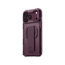 SkinArman Helio CE Silicon Grip-Stand Case for iPhone 18 Pro (Burgundy)
