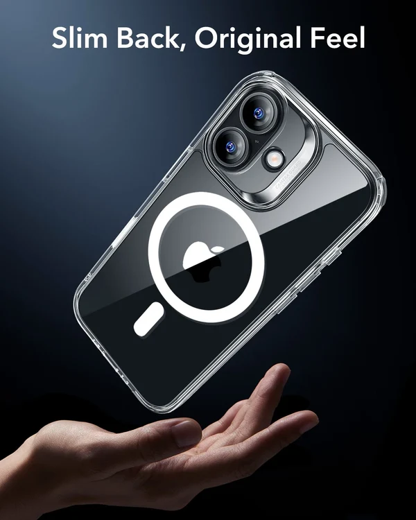 ESR Classic Hybrid Magnetic Case  (Camera Control) for iPhone 17 Pro/18 Pro (Clear)