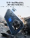 ESR Classic Hybrid Magnetic Case (Camera Control,Stash Stand) for iPhone 17 Pro/18 Pro (Frosted Light Blue)