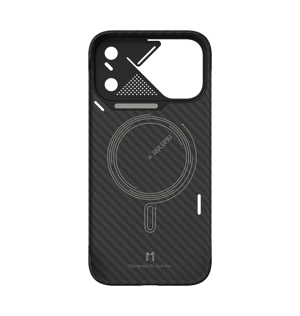 AULUMU Ultra-Slim Aramid Fiber Case for iPhone 18 Pro (Black)