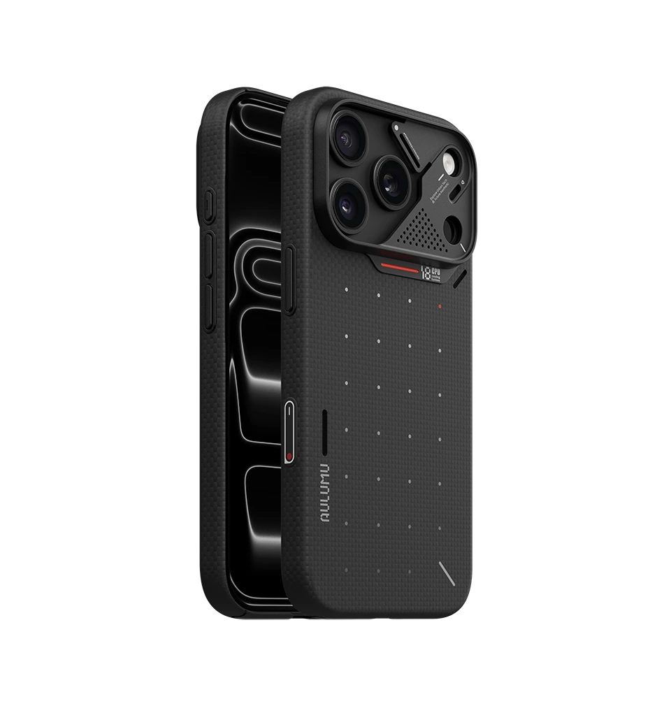 AULUMU Ultra-Slim Particle Aramid Fiber Case for iPhone 18 Pro Max (Black)