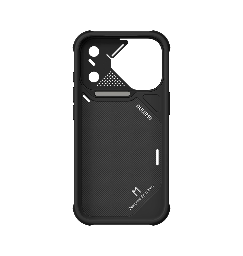 AULUMU Armor Ultra-Slim Shockproof Aramid Fiber Case for iPhone 18 Pro Max (Black)