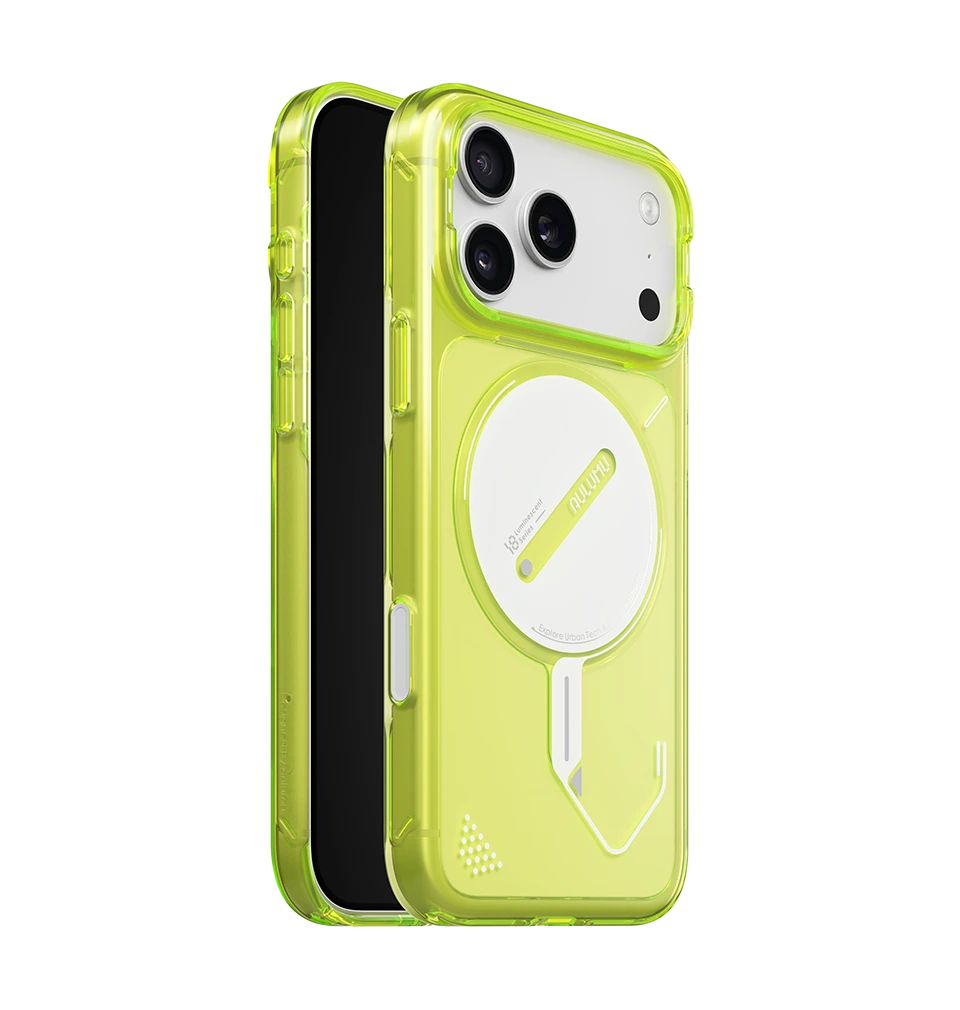 AULUMU Lumen Transparent Luminous Case for iPhone 18 Pro Max (Yellow Lemon)