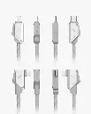 AULUMU Steady Aluminum 240W Hi-Speed Charging & Data USB-C Cable (Silver Aluminum - 2m)