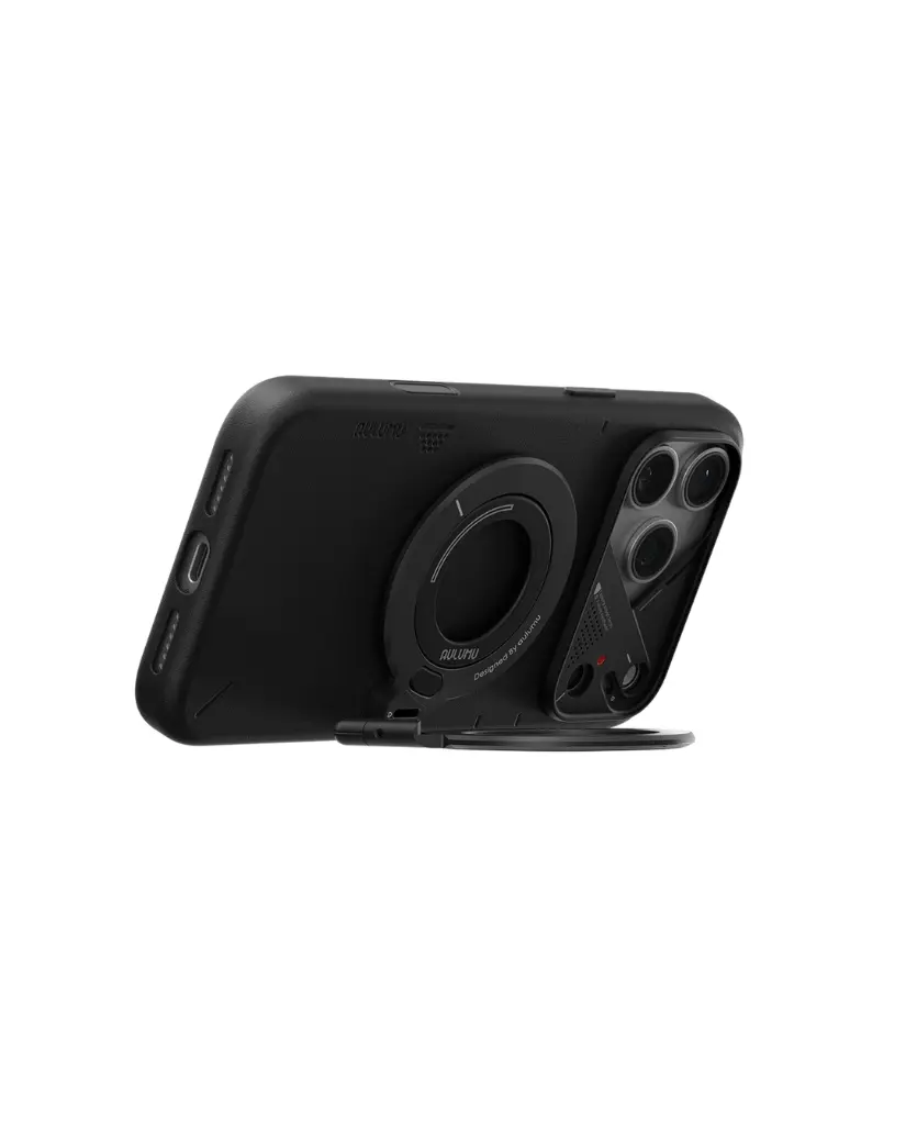 AULUMU Infinite 360° MagSafe Stand | 3-Axis Rotation (Black)
