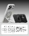 AULUMU Infinite 360° MagSafe Stand | 3-Axis Rotation (Silver)
