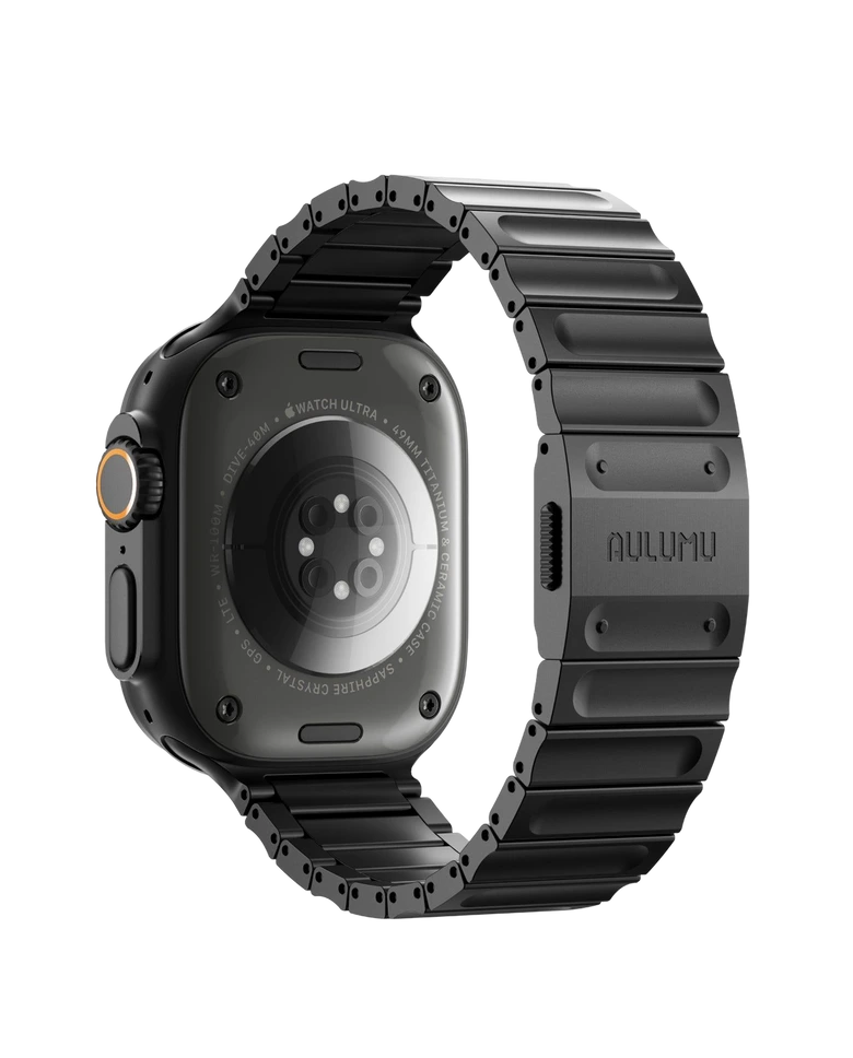AULUMU Hi-Per Titanium Alloy Watch Band (Black)