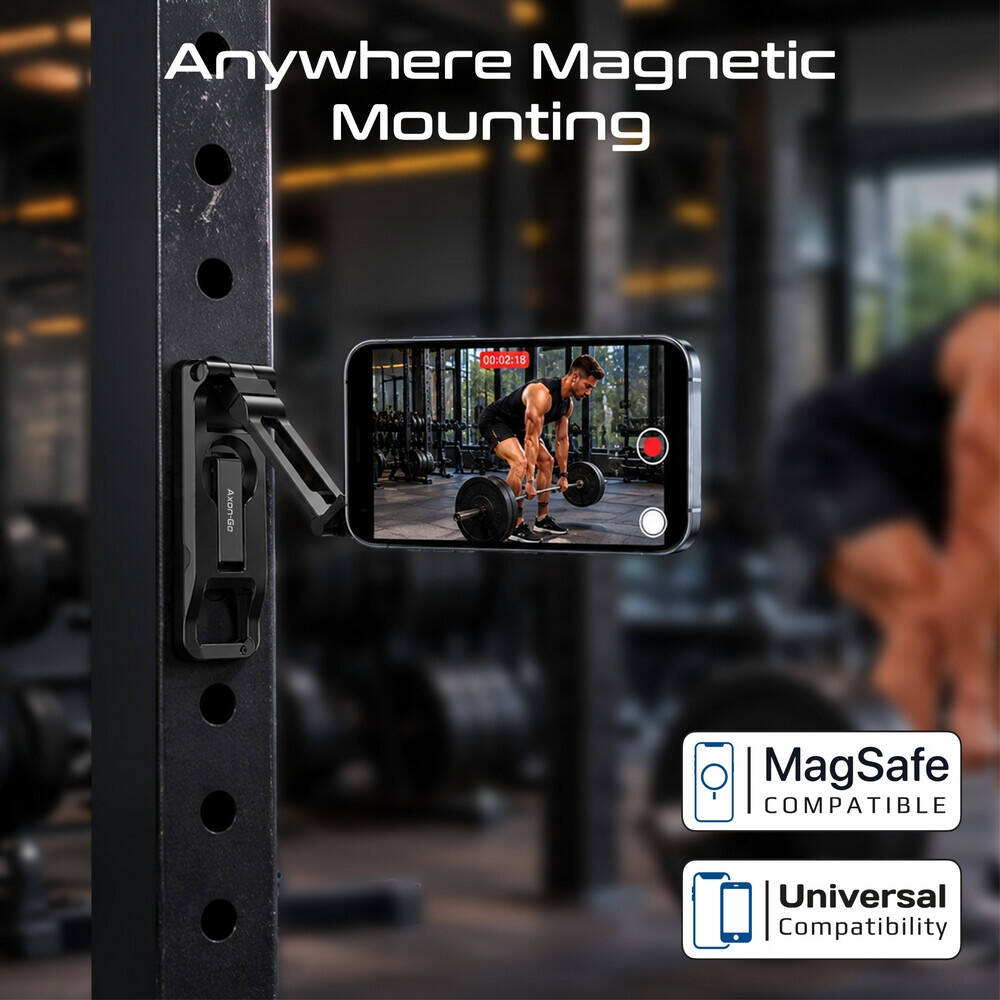 Promate Axon-Go Versatile Magnetic Smartphone Mount and Stand (Black)