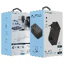 Powerology Marco Polo Ultra-Slim GaN III Travel Adapter (Black)