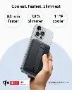 ESR MagSlim Kickstand Power Bank 5000mAh Qi2 (Black)