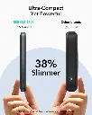ESR MagSlim Kickstand Power Bank 5000mAh Qi2 (Black)