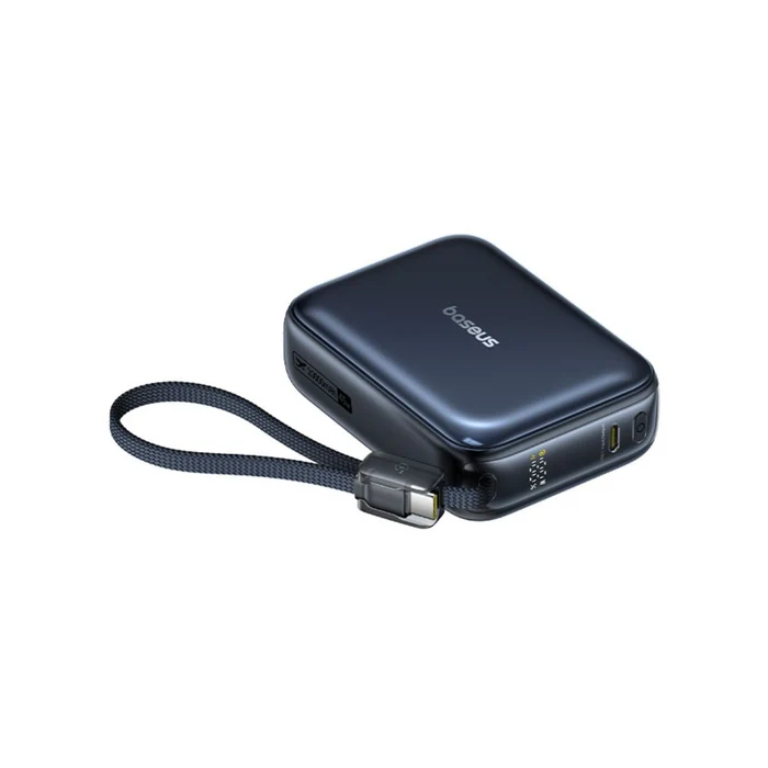 Baseus PicoGo AC22 Ultra Mini Power Bank With Built-in USB-C Cable 20000mAh 45W (Cosmic Black)