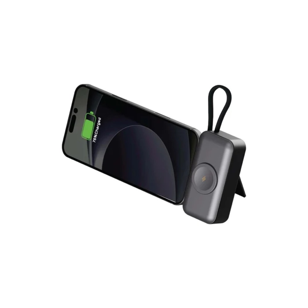 Smartix PowerPro 3 in 1 Power Bank with Apple Watch Charger 5000mAh (Black)