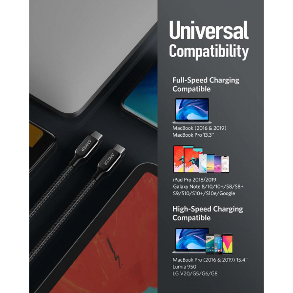 Anker Powerline+ III USB-C Cable 0.9M (Black)