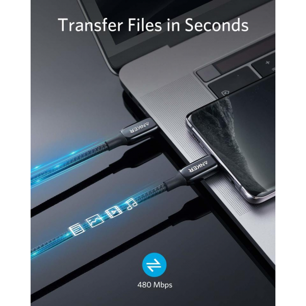 Anker Powerline+ III USB-C Cable 0.9M (Black)