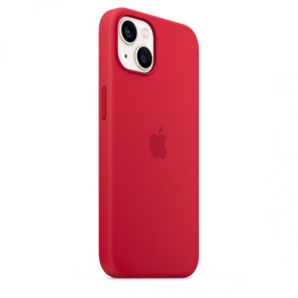 Apple Silicone with MagSafe for iPhone 13 (PRODUCT) Red